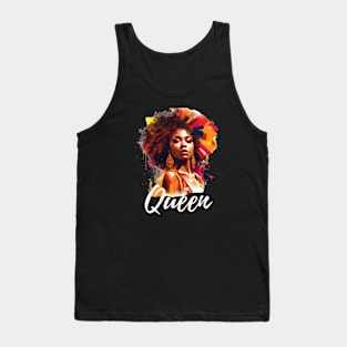 Black Queen | Afro Black Woman |Natural hair | Black Queen | Tank Top